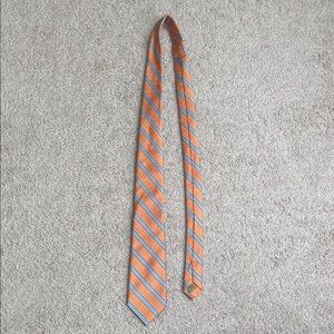 Class Club Gold Label Orange and Blue Striped Tie